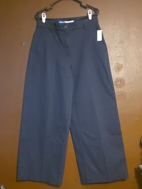 Old Navy Wide-Leg Navy Pants Size 10